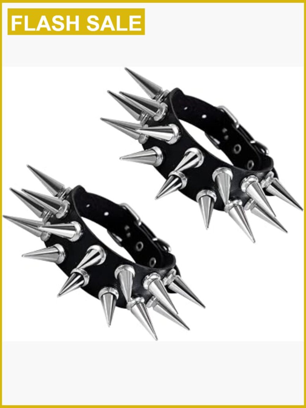 Punk Goth Leather Cuff Bracelet Studded Wristband Unisex